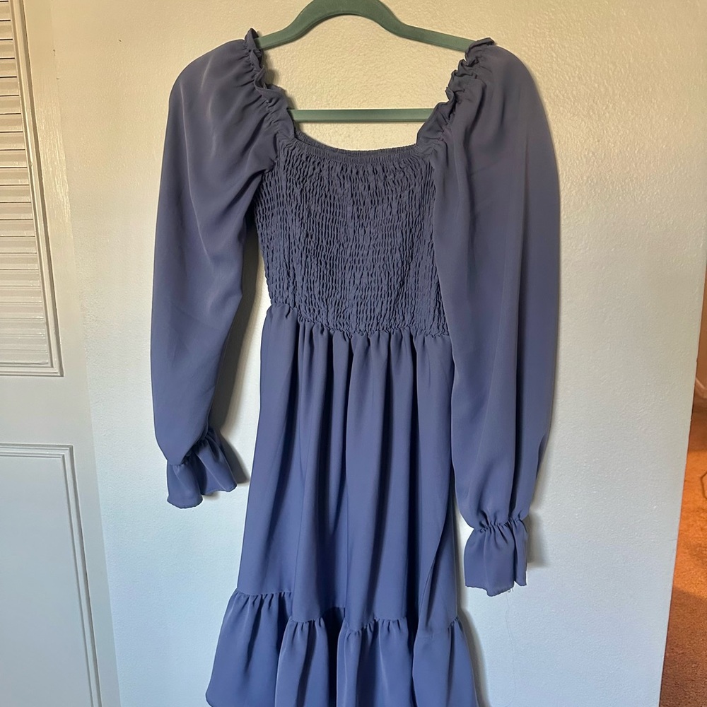Periwinkle Long Sleeve Dress